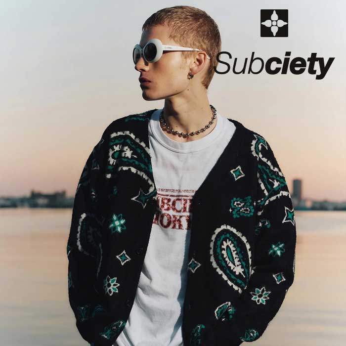 SUBCIETY (サブサエティ)　PAISLEY CARDIGAN　【カーディガン】【109-33038】【2024 AUTUMN&WINTER COLLECTION】【お取り寄せ商品 キ