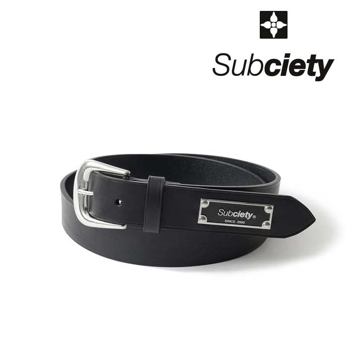 SUBCIETY (サブサエティ)　ITALIAN LEATHER BELT　【ベルト】【109-81068】【2024 AUTUMN&WINTER COLLECTION】【お取り寄せ商品 キャ