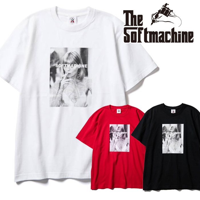 SOFTMACHINE (ソフトマシーン)　 ELVIRA-T　【Tシャツ 半袖】【ホワイト ブラック レッド タトゥー】【2024 SPRING&SUMMER COLLECTIO