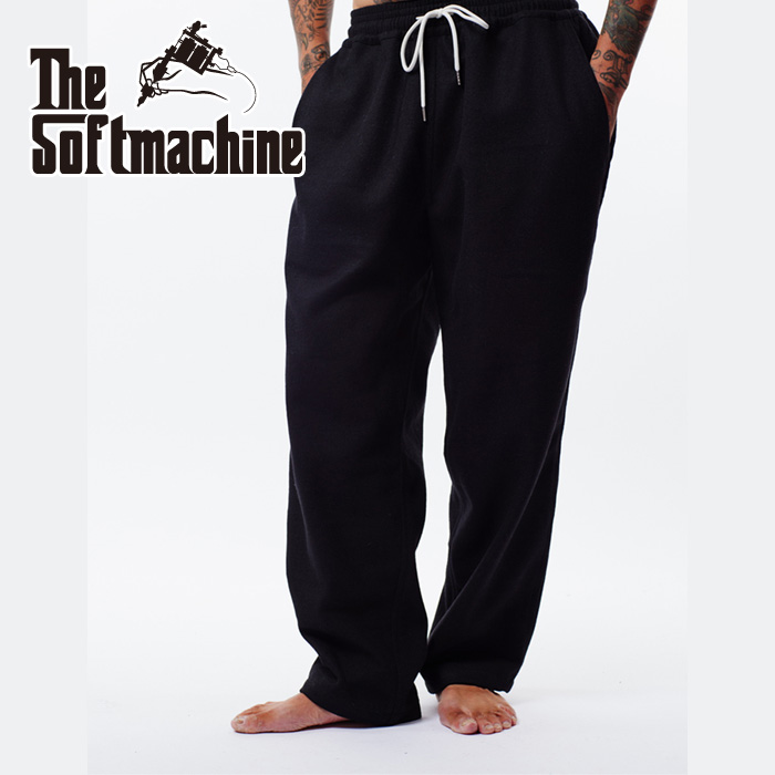 SOFTMACHINE (ソフトマシーン)　GEORGE PANTS　【イージーパンツ】【ブラック グレー タトゥー】【2024 AUTUMN&WINTER COLLECTION先