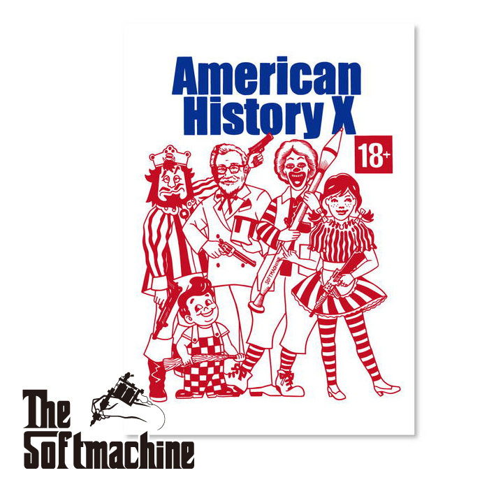 SOFTMACHINE (ソフトマシーン)　HISTORY POSTER　【ポスター】【ホワイト A3 タトゥー】【2024 SUMMER VACATION 新作】