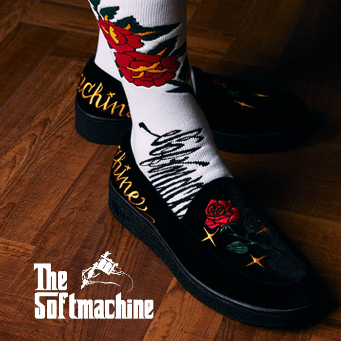 SOFTMACHINE (ソフトマシーン)　HOMIE SHOES　【シューズ】【ブラック タトゥー】【2025 AUTUMN&WINTER 先行予約】【MANEBU】【キャ