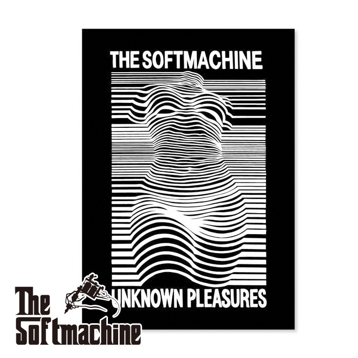SOFTMACHINE (ソフトマシーン)　PLEASURES POSTER　【ポスター】【ホワイト A3 タトゥー】【2024 SUMMER VACATION 新作】