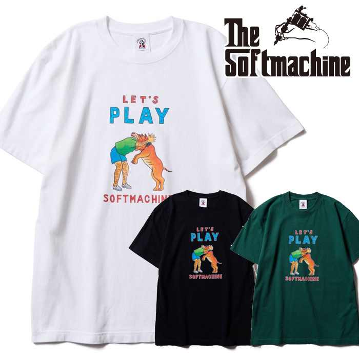 SOFTMACHINE (ソフトマシーン)　BESTIE-T　【Tシャツ】【ホワイト ブラック グリーン タトゥー】【2026 SPRING & SUMMER 先行予約】