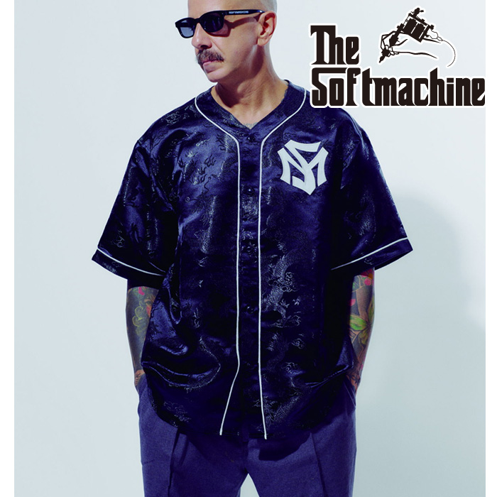SOFTMACHINE (ソフトマシーン)　BLACK SEA B.B　【ベースボールシャツ】【ブラック タトゥー】【2026 SPRING & SUMMER 先行予約】【