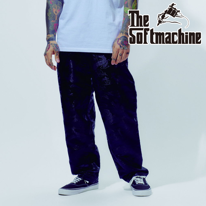 SOFTMACHINE (ソフトマシーン)　BLACK SEA PANTS　【イージーパンツ】【ブラック タトゥー】【2026 SPRING & SUMMER 先行予約】【予