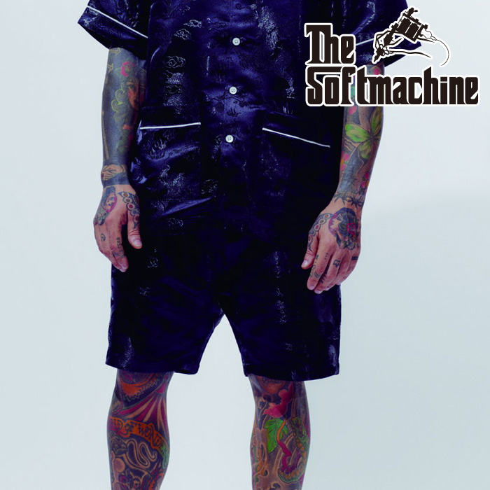 SOFTMACHINE (ソフトマシーン)　BLACK SEA SHORTS　【ショートパンツ】【ブラック タトゥー】【2026 SPRING & SUMMER 先行予約】【予