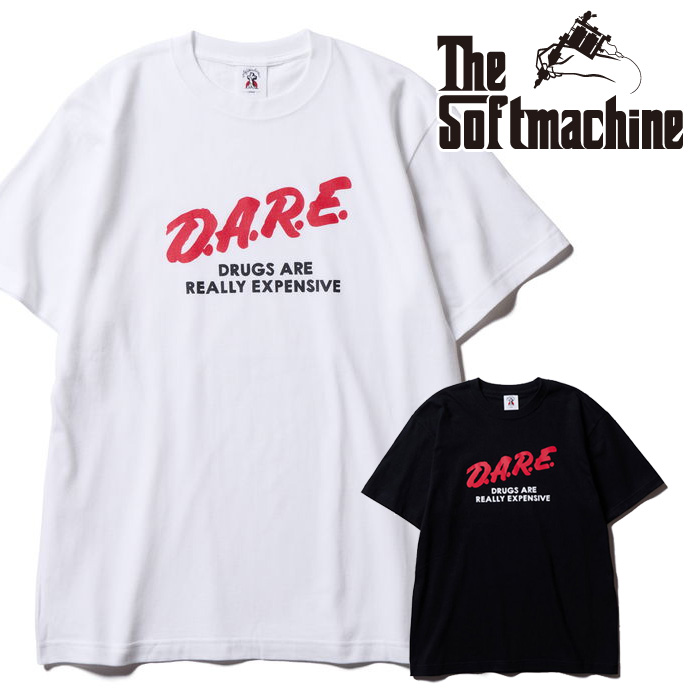 SOFTMACHINE (ソフトマシーン)　DARE-T　【Tシャツ】【ホワイト ブラック タトゥー】【2026 SPRING & SUMMER】【お取り寄せ商品 キャ