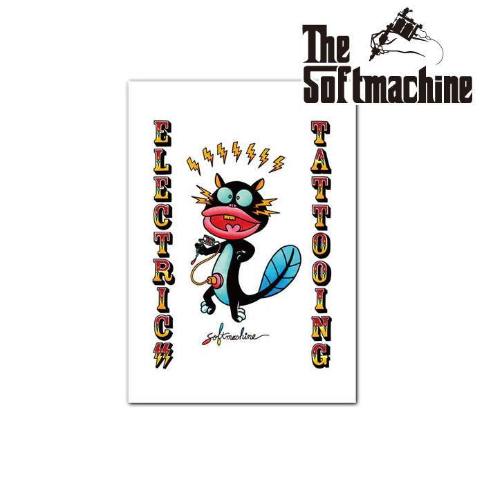 SOFTMACHINE (ソフトマシーン)　ELECTRIC TATTOOING POSTER　【ポスター A3】【おしゃれ 人気 タトゥー】【2026 AUTUMN&WINTER 先行