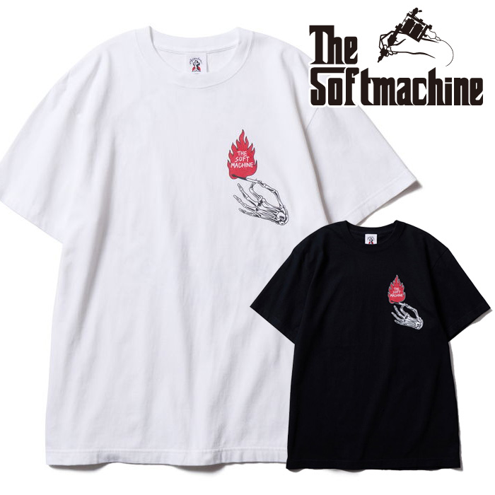 SOFTMACHINE (ソフトマシーン)　FIRE WALK-T　【Tシャツ】【ホワイト ブラック タトゥー】【2026 SPRING & SUMMER】【お取り寄せ商品