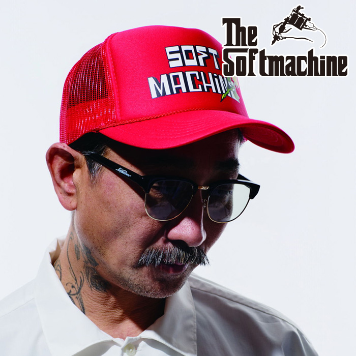 SOFTMACHINE (ソフトマシーン)　HISTORIA CAP(MESH CAP)　【メッシュキャップ】【ホワイト ブラック タトゥー】【2026 SUMMER VACATI