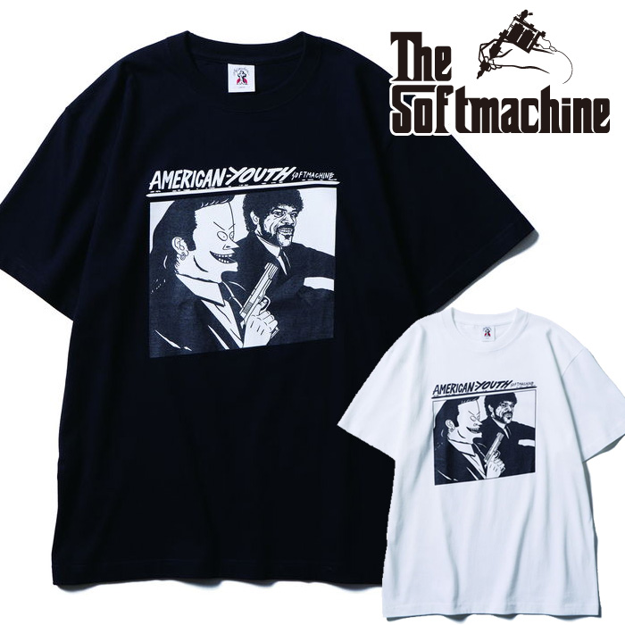 SOFTMACHINE (ソフトマシーン)　 HUSH HUSH-T　【Tシャツ】【ホワイト ブラック タトゥー】【2026 AUTUMN&WINTER 先行予約】【予約商