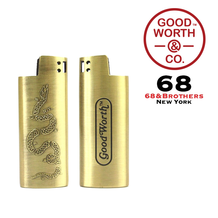 GOOD WORTH (グッドワース) & CO. 　 JOIN OR DIE LIGHTER CASE -SMALL ( x 68&BROTHERS )　【2019SUMMER COLLECTION】　