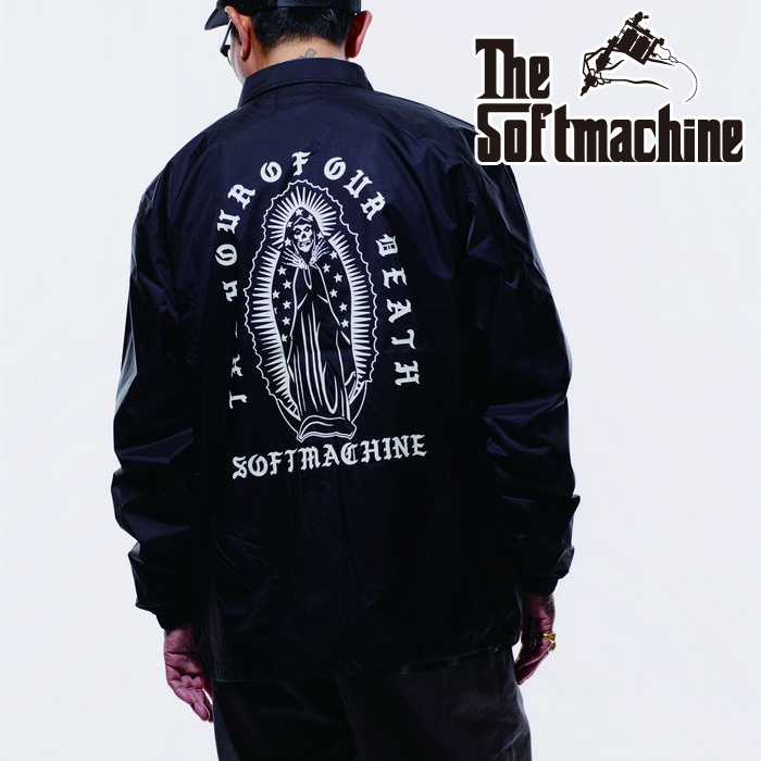 SOFTMACHINE (ソフトマシーン)　  LAST TIME JK (COACH JACKET)　【コーチジャケット】【ネイビー ブラック タトゥー】【2026 SUMMER