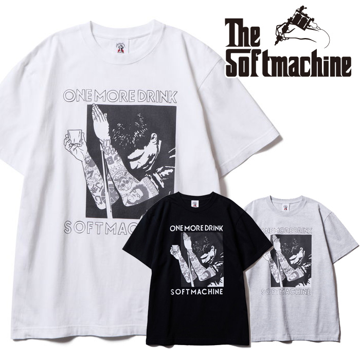 SOFTMACHINE (ソフトマシーン)　MIDNIGHT-T　【Tシャツ】【ホワイト ブラック グレー タトゥー】【2026 SPRING & SUMMER 新作】