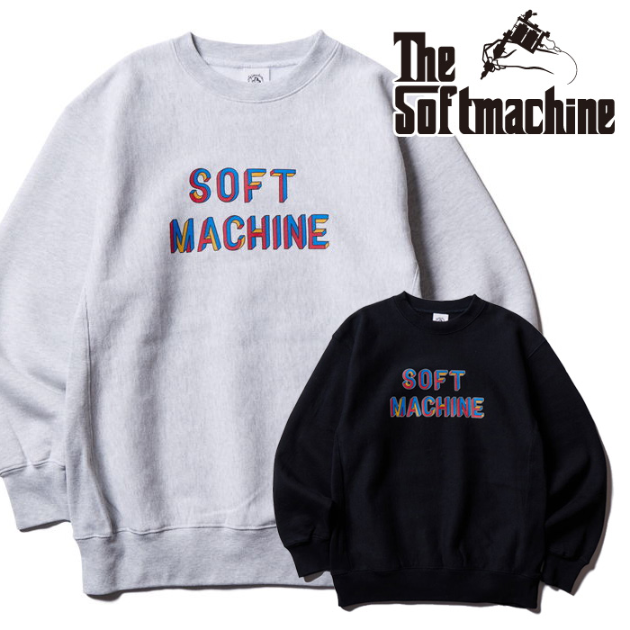 SOFTMACHINE (ソフトマシーン)　MULTIPLE LOGO SWEAT　【スウェット】【ブラック グレー タトゥー】【2026 SPRING & SUMMER】【お取