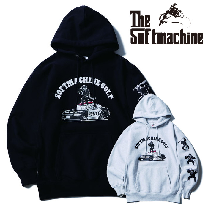 SOFTMACHINE (ソフトマシーン)　RAVAGE HOODED　【フーディ パーカー】【ブラック グレー タトゥー】【2026 AUTUMN&WINTER 先行予約