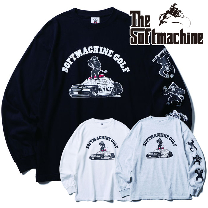 SOFTMACHINE (ソフトマシーン)　  RAVAGE L/S　【Tシャツ 長袖】【ホワイト ブラック グレー タトゥー】【2026 AUTUMN&WINTER 先行予