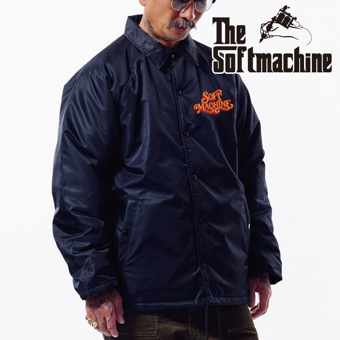 SOFTMACHINE (ソフトマシーン)　SUBJECT JK　【コーチジャケット】【ブラック タトゥー】【2026 AUTUMN&WINTER 先行予約】【予約商品