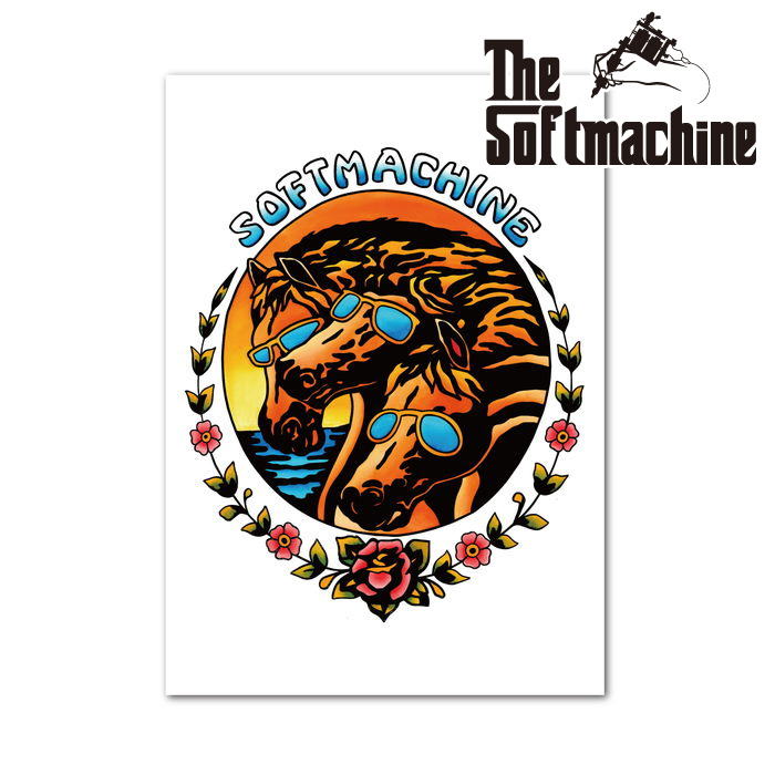 SOFTMACHINE (ソフトマシーン)　SUNSET POSTER　【ポスター A3】【おしゃれ 人気 タトゥー】【2026 AUTUMN&WINTER 先行予約】【予約