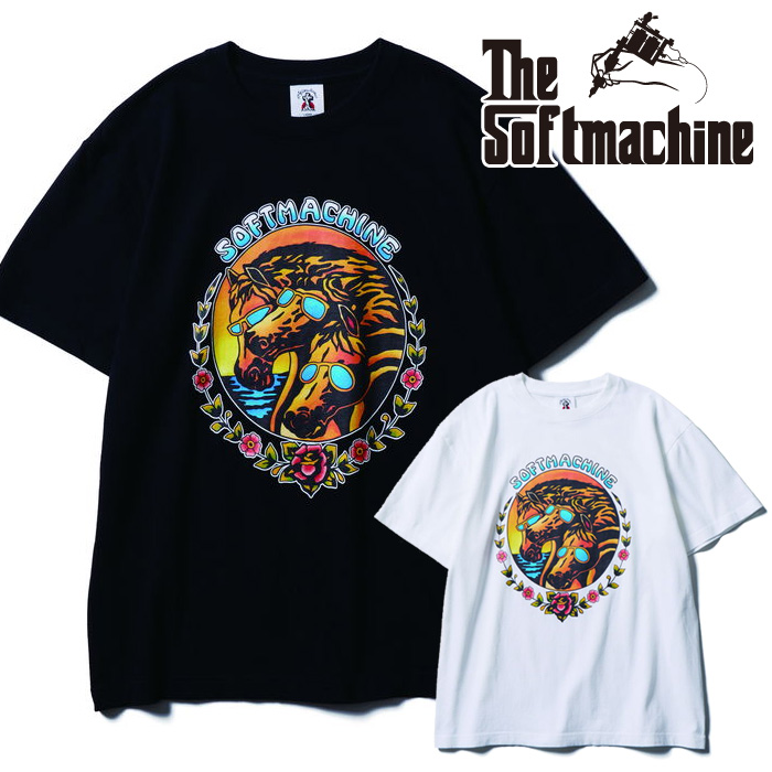 SOFTMACHINE (ソフトマシーン)　  SUNSET-T　【Tシャツ】【ホワイト ブラック タトゥー】【2026 AUTUMN&WINTER 先行予約】【予約商品