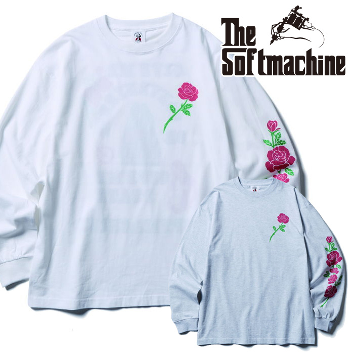 SOFTMACHINE (ソフトマシーン)　 VALUE L/S(L/S T-SHIRTS)　【Tシャツ 長袖】【ホワイト グレー タトゥー】【2026 SUMMER VACATION 