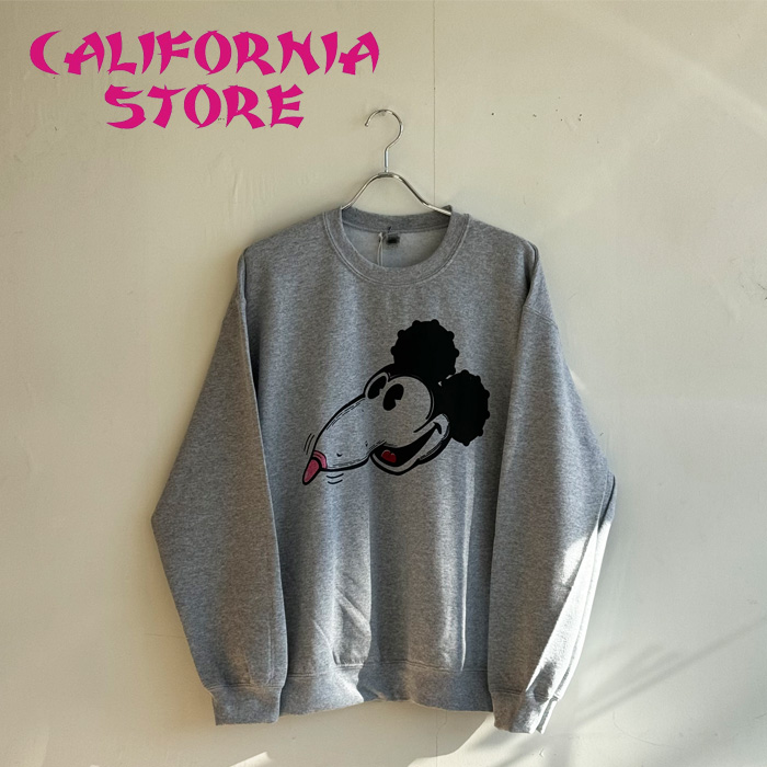 CALIFORNIA STORE(カリフォルニアストア)　 akky rat SWEAT 　 【クルーネックスウェット】【 生刷り】