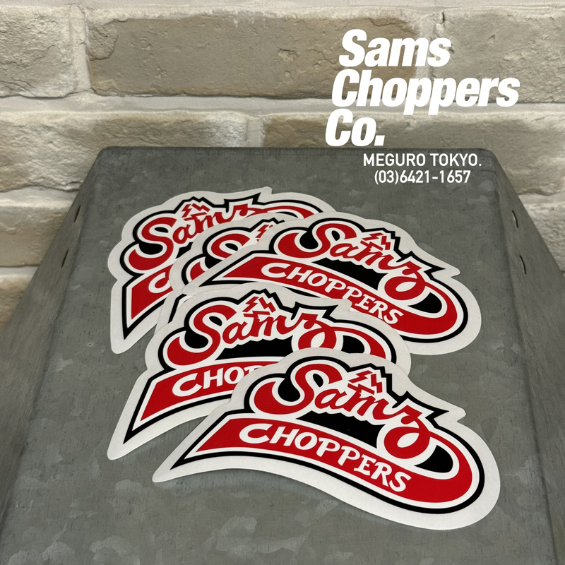 SAMS MOTORCYCLE (サムズモーターサイクル)　SAMS PIZZA STICKER　【ステッカー】【レッド】