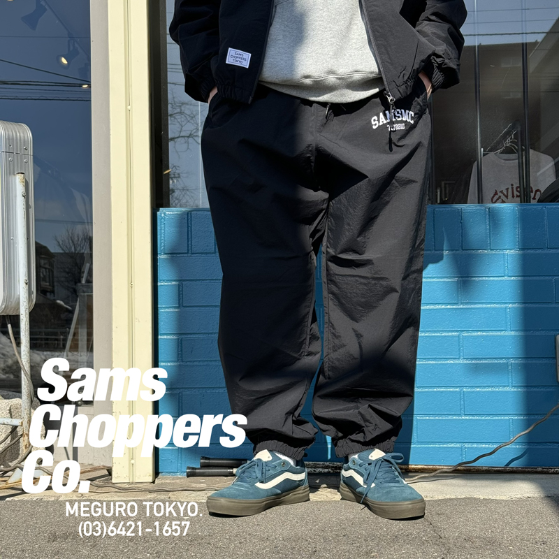 SAMS MOTORCYCLE (サムズモーターサイクル)　 ST PANTS　【ナイロンパンツ】【ブラック ネイビー】