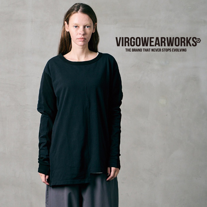 VIRGOwearworks (ヴァルゴウェアワークス)  　ASYMETRY SLEEVE FLYSE TOP　【カットソー】【VG-CUT-510】【2026 SPRING&SUMMER】【お