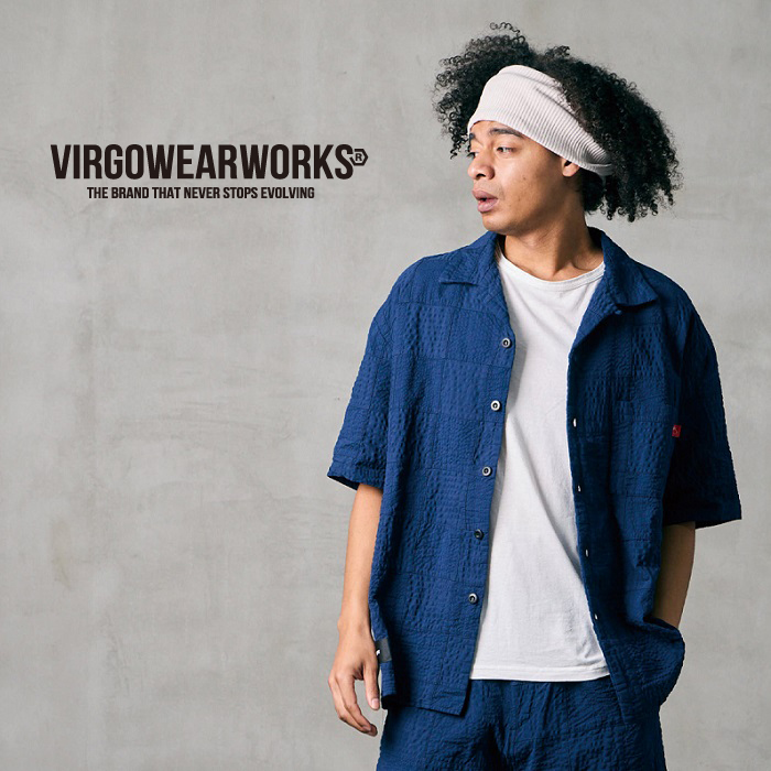 VIRGOwearworks (ヴァルゴウェアワークス)  　PATCH WORK RELAX SHIRT　【シャツ 半袖】【VG-SH-275】【2026 SPRING&SUMMER 先行予約