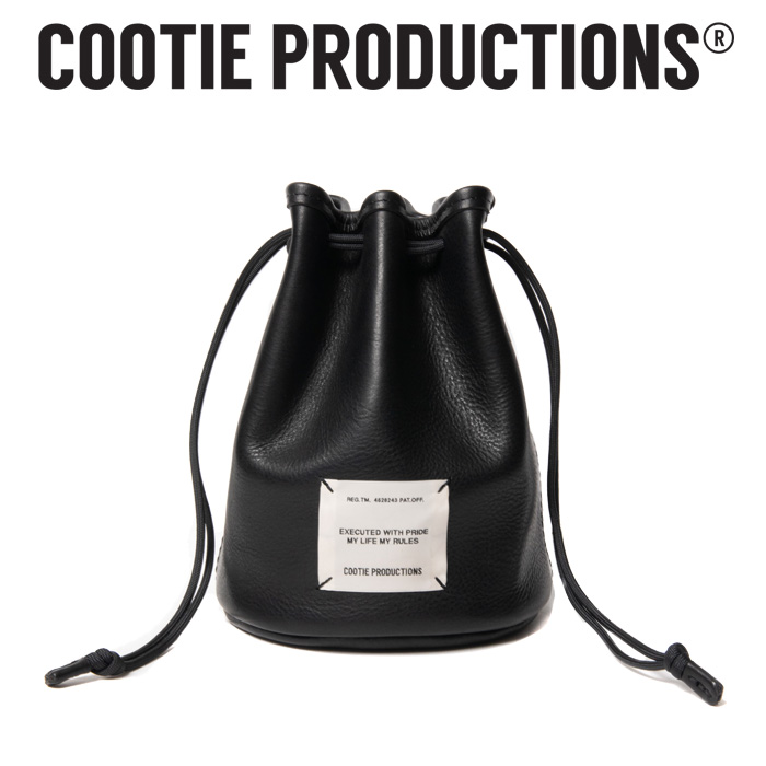 COOTIE(クーティー)  Leather Bucket Bag 　【CC-204】【レザー バケットバック】