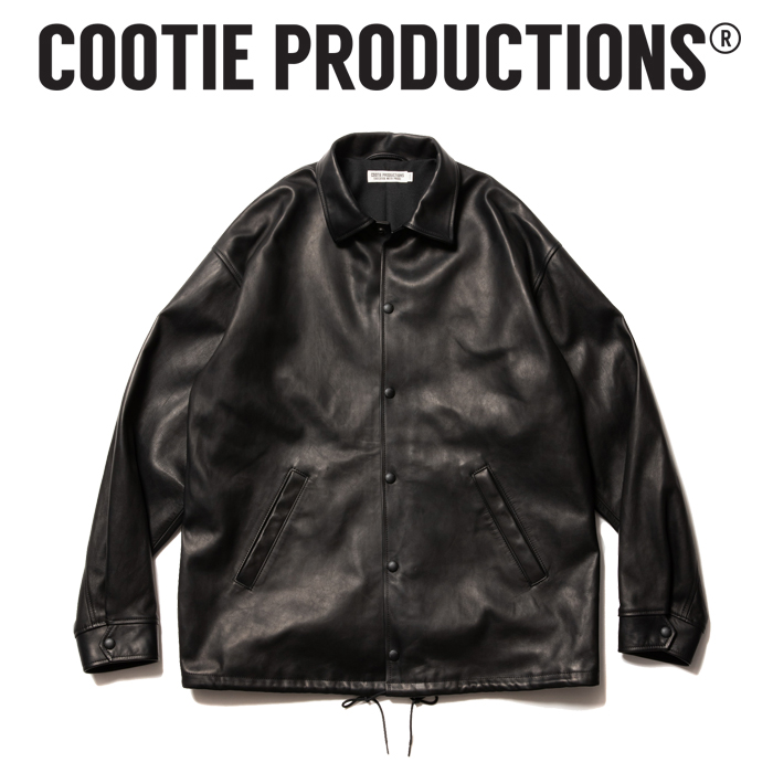 COOTIE (クーティー) Leather Coach Jacket 【レザーコーチジャケット レザージャケット】【COOTIE PRODUCTIONS クーティープロ COOTIE (クーティー) Leather Coach Jacket 【レザーコーチジャケット レザージャケット】【COOTIE PRODUCTIONS クーティープロ