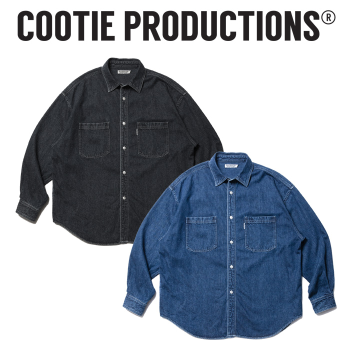 COOTIE (クーティー) 　 Denim Work Shirt(Fade) 　【CTE-22A410】【デニム ワーク シャツ】【COOTIE PRODUCTIONS クーティープロダ