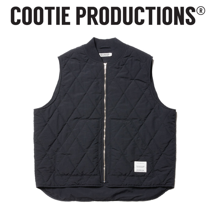 COOTIE (クーティー)　 Nylon Quilting Work Vest 　【キルティング ワーク ベスト】【COOTIE PRODUCTIONS クーティープロダクション