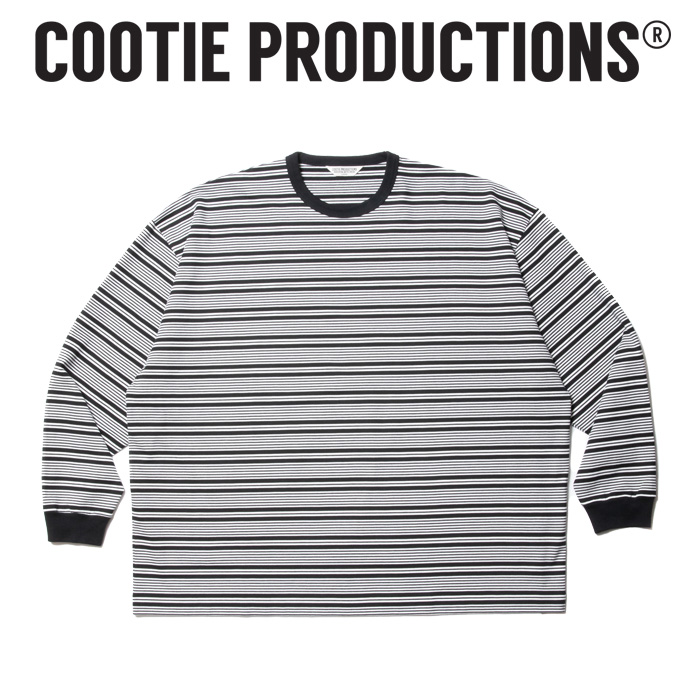COOTIE (クーティー)　 Supima Border Oversized L/S Tee 　【ロングスリーブ ボーダー TEEシャツ】【COOTIE PRODUCTIONS クーティー
