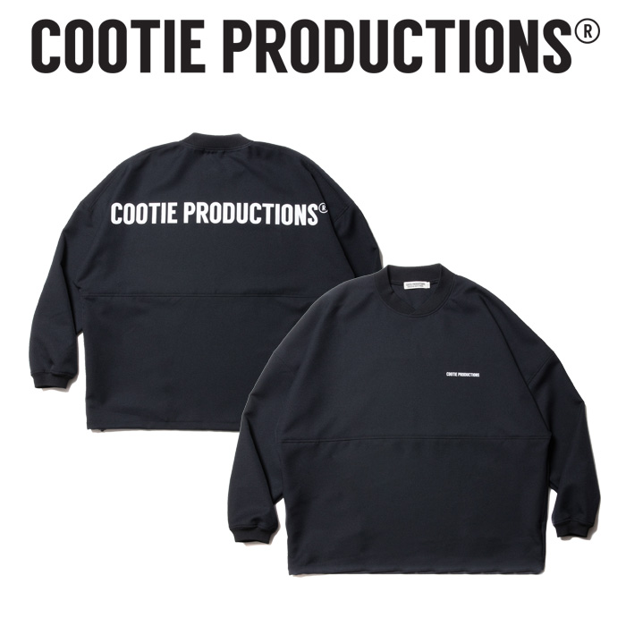 COOTIE (クーティー)　 Polyester Twill Football L/S Tee  　【ポリエステル ツイル ロングスリーブ TEEシャツ】【COOTIE PRODUCTIO