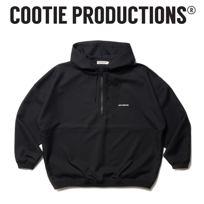 COOTIE (クーティー)　 Polyester Twill Half Zip Hoodie 　【ポリエステル ハーフジップ フーディー】【COOTIE PRODUCTIONS クーテ