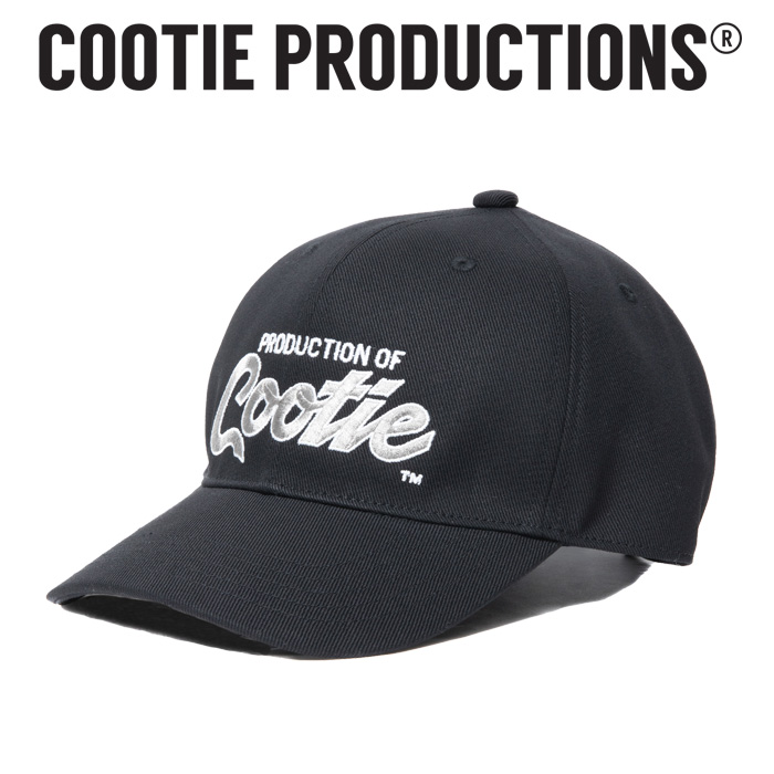 COOTIE(クーティー) 　 Embroidery T/C Gabardine 6 Panel Cap (PRODUCTION OF COOTIE) 　【キャップ 帽子】【CTE-23S533】　