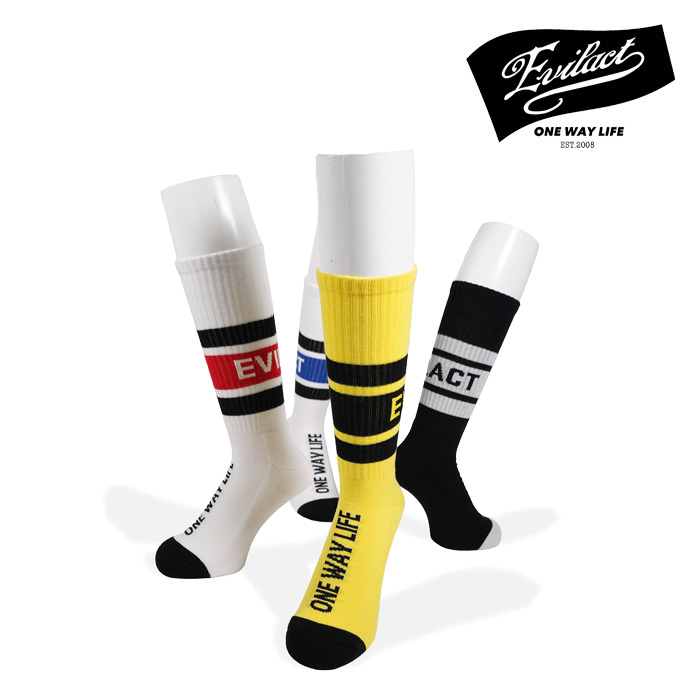 EVILACT (イーブルアクト)　 LINE SOCKS　【ソックス】【EA25-ACT1-A01】【2025春夏新作】 　 インタープレイ INTERPLAY