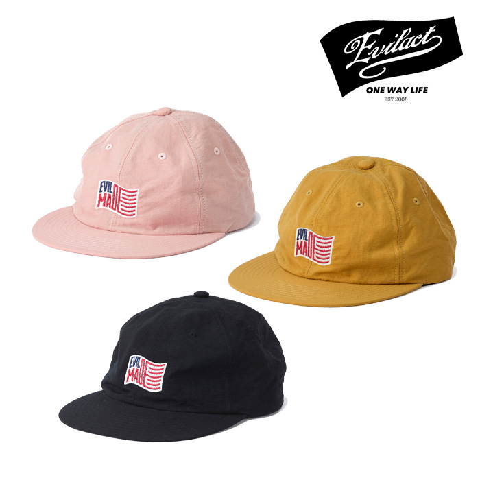 EVILACT (イーブルアクト)　 EVIL MADE FLAG CAP　【キャップ】【EA25-ACT1-C01】【2025春夏新作】 　 インタープレイ INTERPLAY