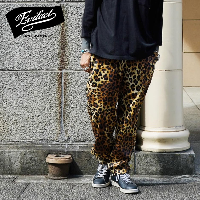 EVILACT (イーブルアクト)　LEOPARD EAZY PANTS　【イージーパンツ レオパード】【EA25-ACT1-SPP01】【2025 春夏SPOT 新作】 　 イン