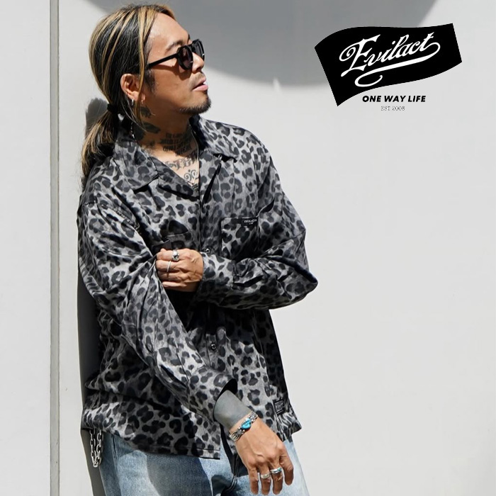 EVILACT (イーブルアクト)　LEOPARD LS　【レオパードシャツ 長袖】【EA25-ACT1-SPS01】【2025 春夏SPOT 新作】 　 インタープレイ I