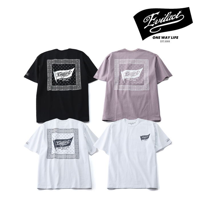 EVILACT (イーブルアクト)　BANDANA SS　【Tシャツ】【EA25-ACT1-T06】【2025春夏新作】 　 インタープレイ INTERPLAY
