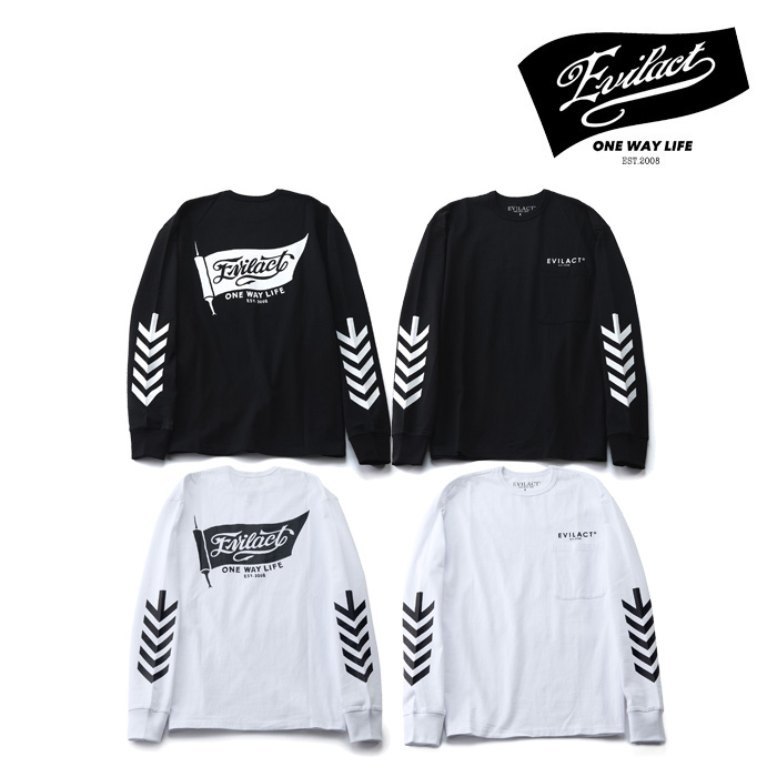 EVILACT (イーブルアクト)　FLAG LS　【ロングスリーブTシャツ】【EA25-ACT1-T01】【2025春夏新作】 　 インタープレイ INTERPLAY