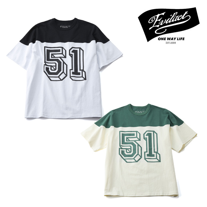 EVILACT (イーブルアクト)　51 HOCKEY SS　【ホッケーシャツ】【EA25-ACT1-T08】【2025春夏新作】 　 インタープレイ INTERPLAY