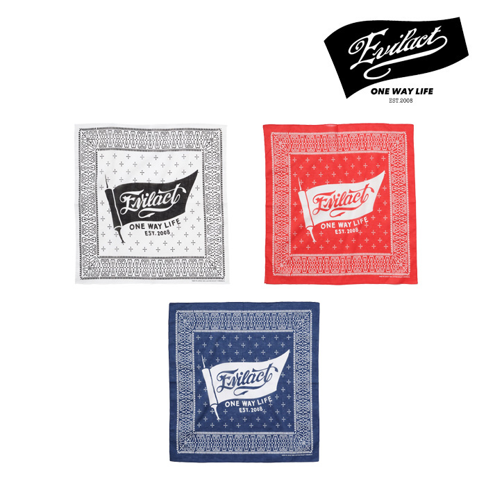 EVILACT (イーブルアクト)　FLAG BANDANA 　【バンダナ】【EA25-ACT2-A01】【2025 AUTUMN&WINTER新作】 　 インタープレイ INTERPLAY