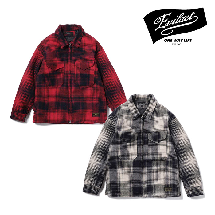 EVILACT (イーブルアクト)　CHECK PADDED JKT　【シャツジャケット】【EA25-ACT2-S02】【2025 AUTUMN&WINTER 新作】 　 インタープレ