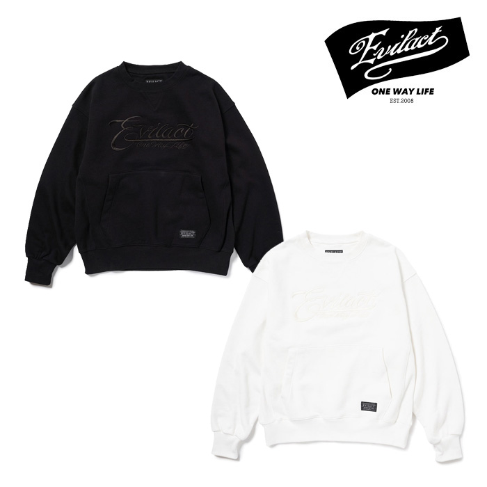【SALE20%OFF】　EVILACT (イーブルアクト)　HEAVY SWEAT CREW　【スウェット】【EA25-ACT2-T01】【2025 AUTUMN&WINTER 新作】 　 イ