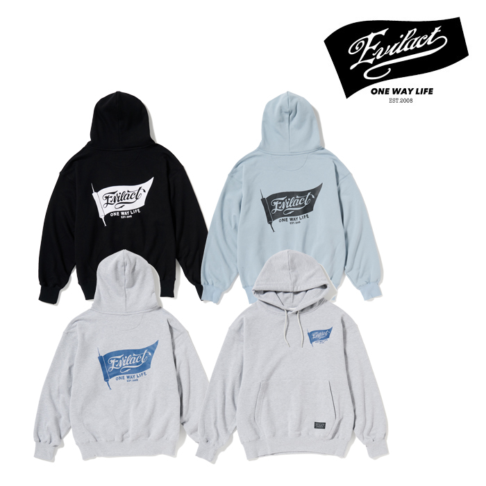 EVILACT (イーブルアクト)　FLAG HOODIE　【パーカー フーディ】【EA26-ACT2-T04】【2026 AUTUMN/WINTER 新作】 　 インタープレイ I